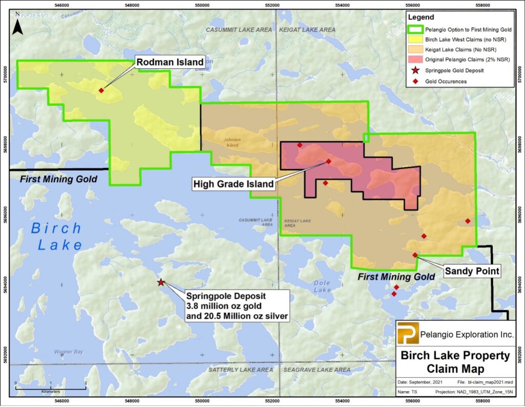 2021 10 4 Pr Birch Lake First Mining Map 1