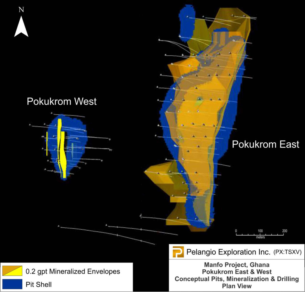 Conceptual Pits, Mineralization &n Drilling, Plan View